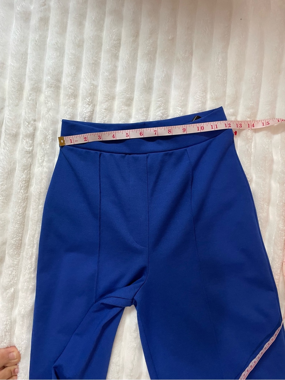 H&M High-Rise Wide Leg Pants in Cobalt Blue - Picture 6 of 14